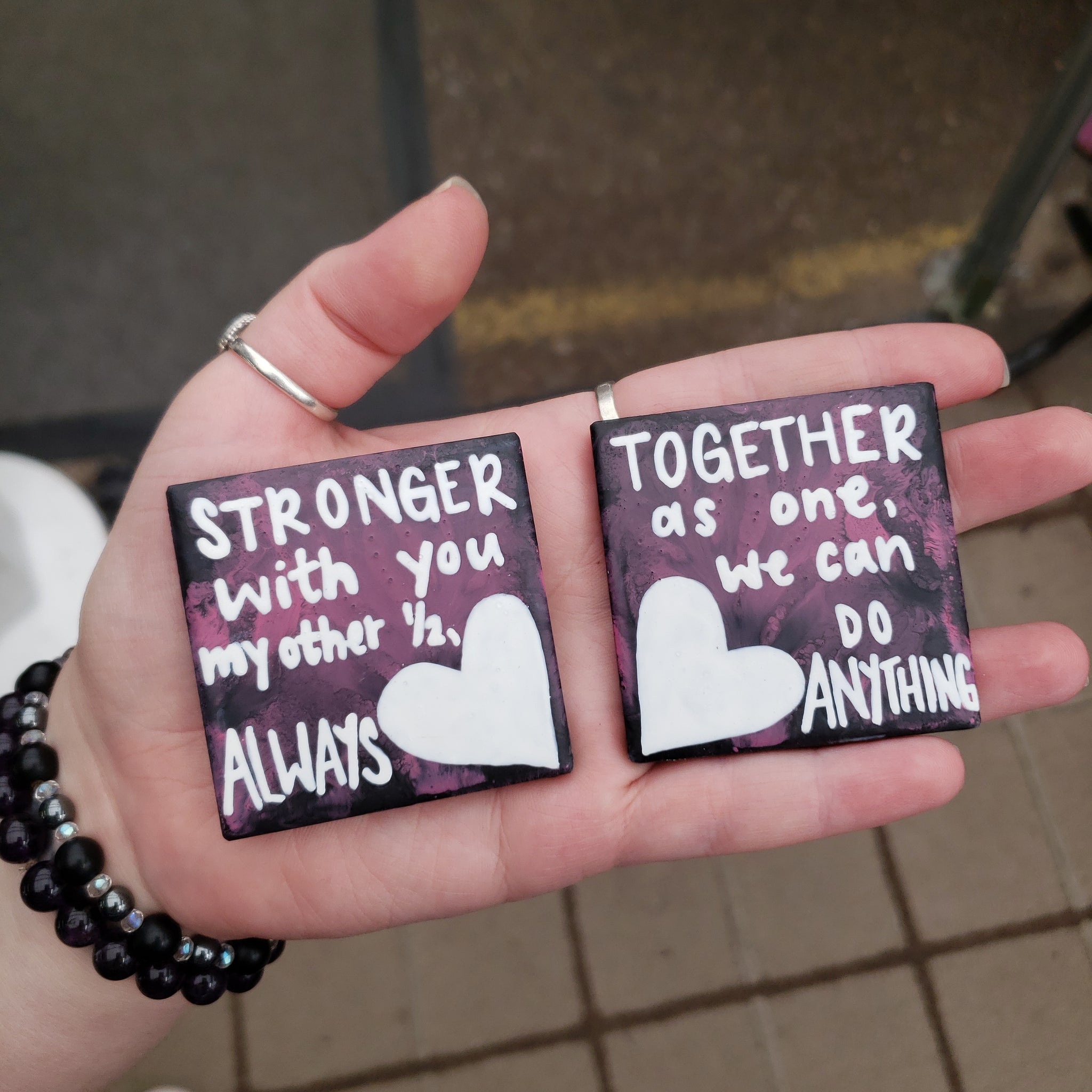 stronger together magnet couples set ♡