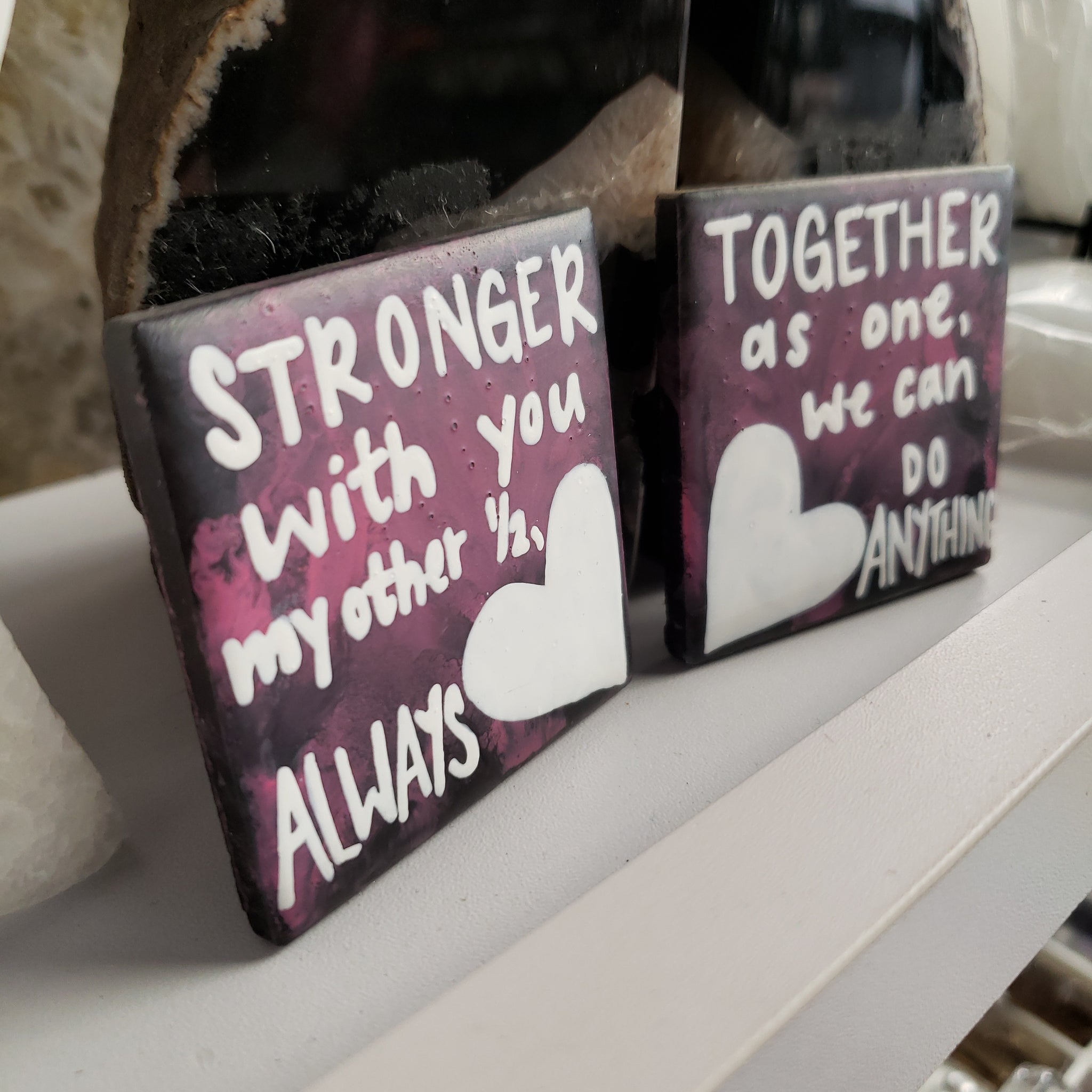 stronger together magnet couples set ♡